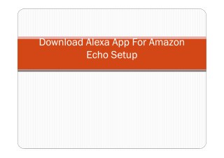 Download Alexa App For Amazon Echo Setup