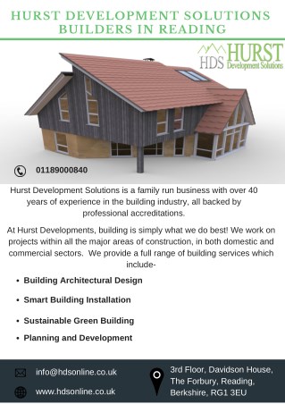 Hurst Development Solutions Builders in Reading