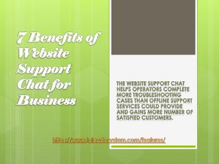 7 Benefits of Website Support Chat for Business