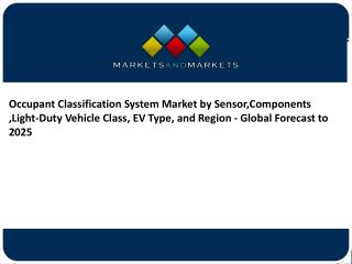 Occupant Classification Market,Size,Share,Growth,Report (2018 – 2025 )