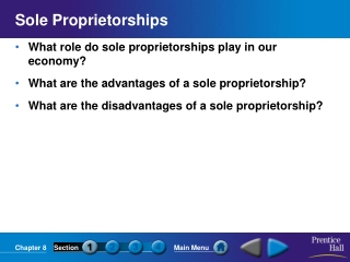 Sole Proprietorships