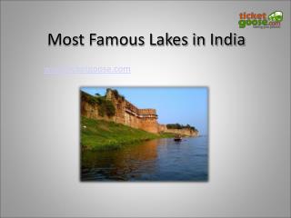 Most Famous Lakes in India