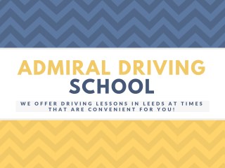 Learn Driving with professionals in Leeds