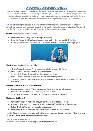 Best Plumbers in Etobicoke