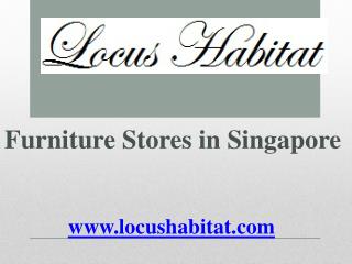 Furniture Stores in Singapore - locushabitat.com