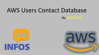 AWS Customer List | Companies Using AWS | Infos B4B
