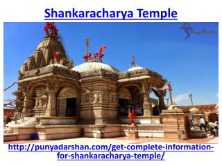 Visit darshan Shankaracharya Temple for your peace and happiness