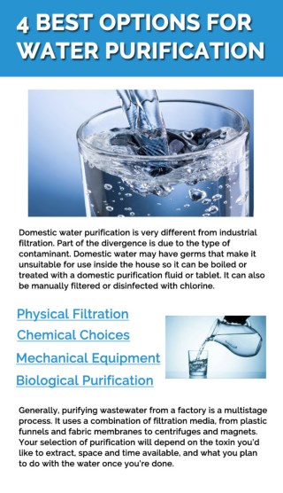 4 Best Options for Water Purification