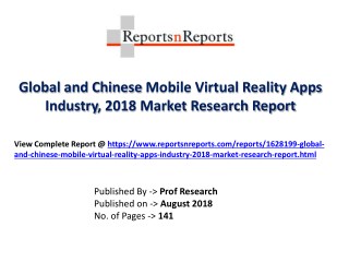 Mobile Virtual Reality Apps Market Research Report Industry Forecast in-depth Insight of 2013-2023