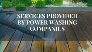 Professional Power Washing Services