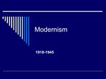 Modernism