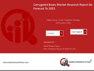 Global Corrugated Boxes Market Research Report - Forecast To 2023