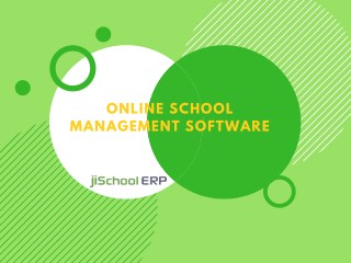 Get Online School Management Software with jiSchoolERP.com