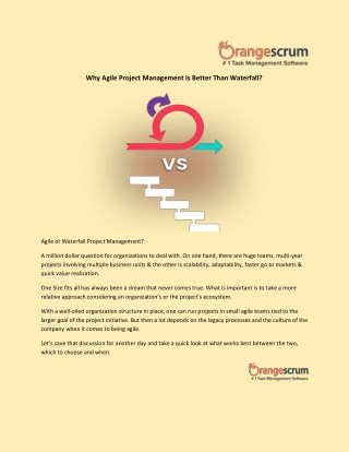 Why Agile Project Management Is Better Than Waterfall?