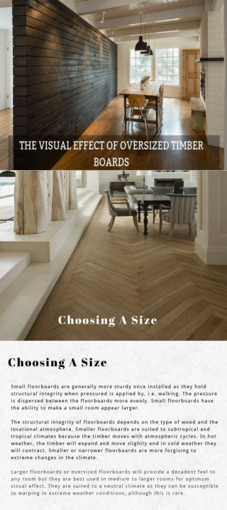 The Visual Effect of Large Timber Boards and Where It Look Best