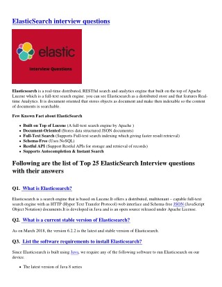 Elasticsearch Interview Questions-PDF