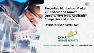 Single-Use Bioreactors Market 2018 Share and Growth Opportunity: Type, Application, Companies and more