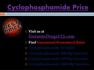 Cyclophosphamide Price