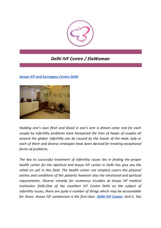 Delhi IVF Centre / ElaWoman