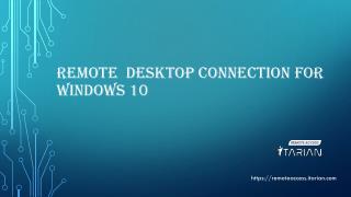 How to Setup Remote Desktop Connection for Windows 10?