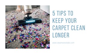 5 Tips to Keep Your Carpet Clean Longer