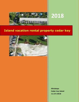 Island vacation rental property cedar key