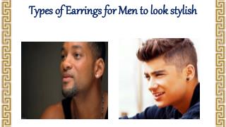 Different Men Earrings to look stylish