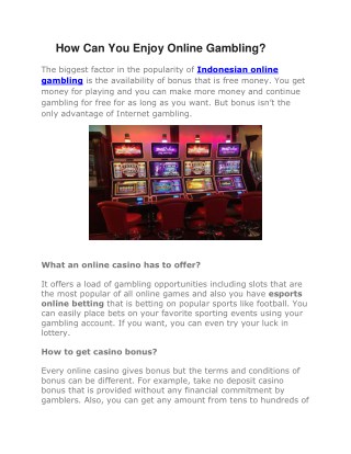 How Can You Enjoy Online Gambling-converted-compressed