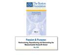 Passion Purpose: Restructuring, Repositioning and Reinventing the Massachusetts Nonprofit Sector May 2009