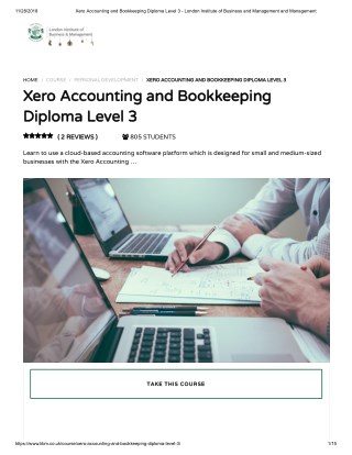 Accounting and Bookkeeping Diploma Level 3 - LIBM