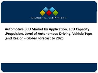 Automotive ECU Market ,Size, Share, Growth, Report (2017 to 2025)