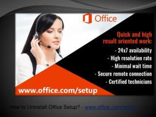 How to Uninstall, Download & Install Office Setup from - Office.com/setup