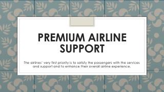 Premium Airline Support