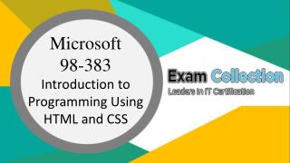 98-383 Examcollection Dumps