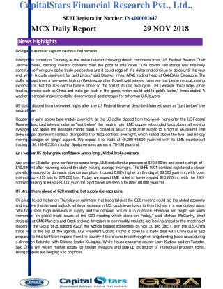 Mcx daily report 29 nov