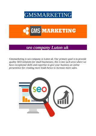 seo company Luton uk