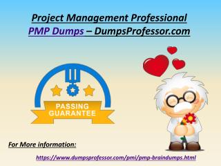 Updated PMI PMP Exam Questions - PMI PMP Braindumps DumpsProfessor