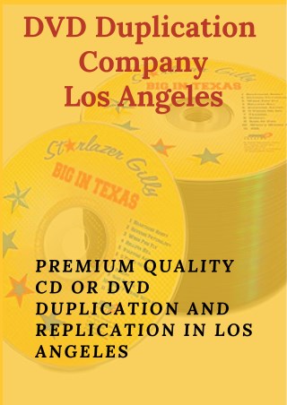DVD Duplication Company in Los Angeles