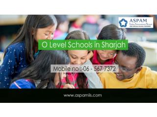 O Level Schools in Sharjah
