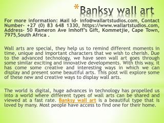 Banksy wall art