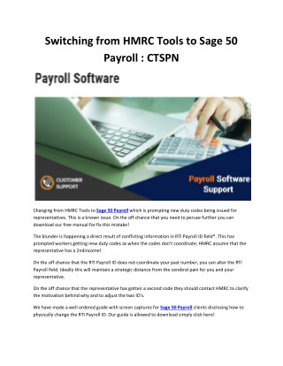 How to fix the sage 50 payroll update error?
