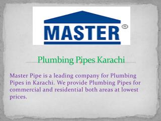 Plumbing Pipes karachi