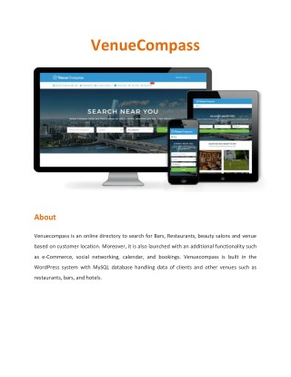 VenueCompass | Find Venue, Bars, Restaurants Online