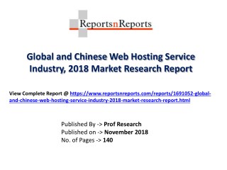 Global Web Hosting Service Industry with a focus on the Chinese Market