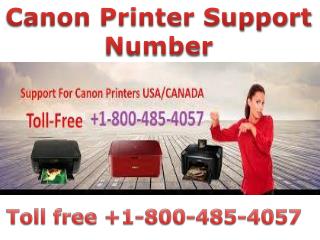 Canon printer support number 18004854057