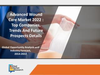 Advanced Wound Care Market is Expected to reach $12,454 million, Globally by 2022