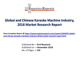 Global Karaoke Machine Market 2018 Recent Development and Future Forecast