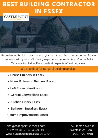Best Building Contractor in Essex