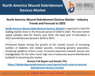 North America Wound Debridement Devices Market – Industry Trends and Forecast to 2025 pdf