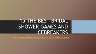 15 The Best Bridal Shower Games and Icebreakers